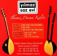 Pramid Uzun Sap Bağlama Teli 0.20