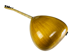 Dut Yaprak Kanada Kapaklı Klavyeli Kısa Sap Bağlama