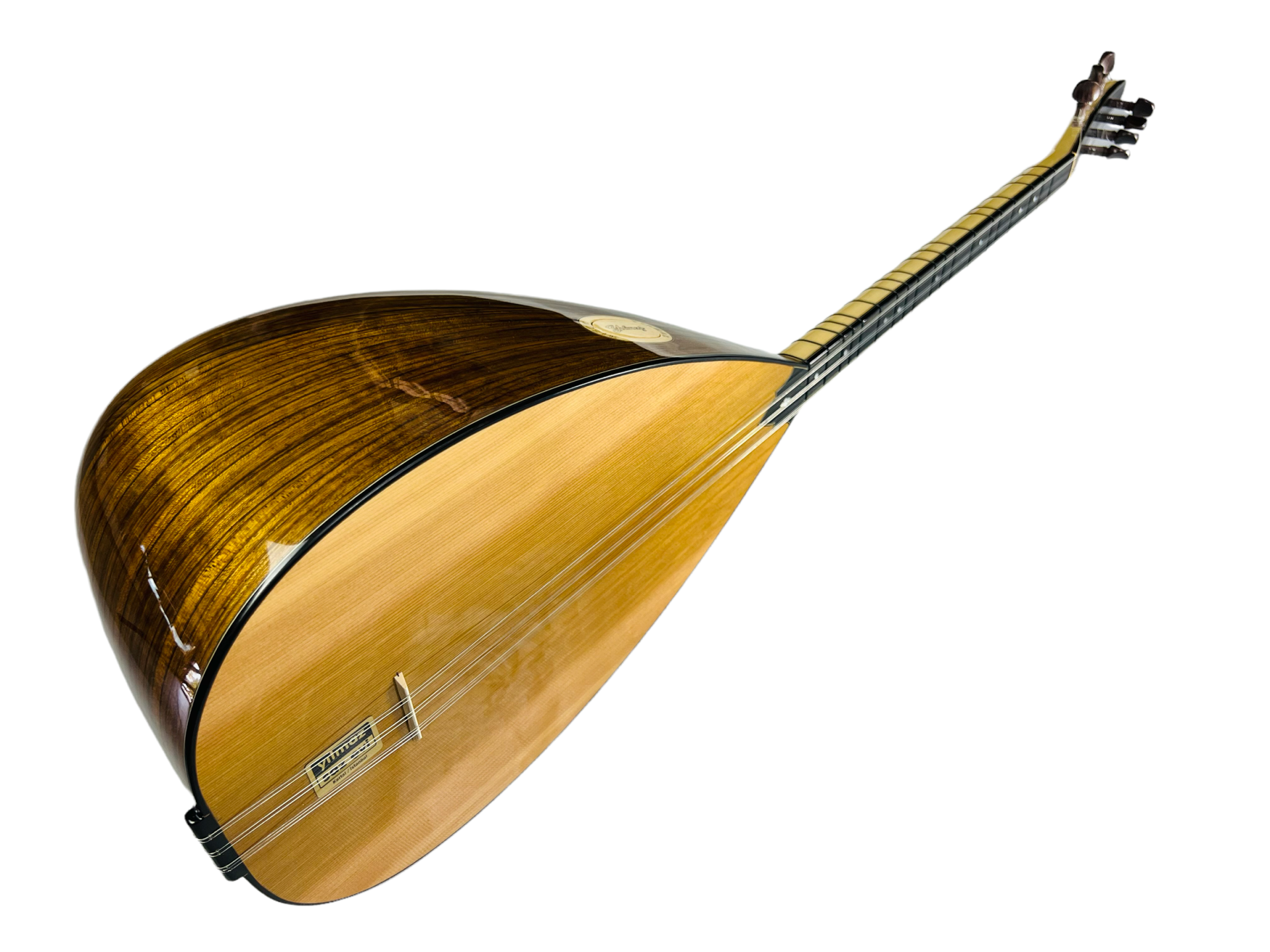 Afrika Cevizi Kanada Kapaklı Klavyeli Kısa Sap Bağlama