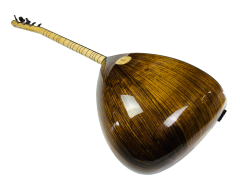 Afrika Cevizi Kanada Kapaklı Klavyeli Kısa Sap Bağlama