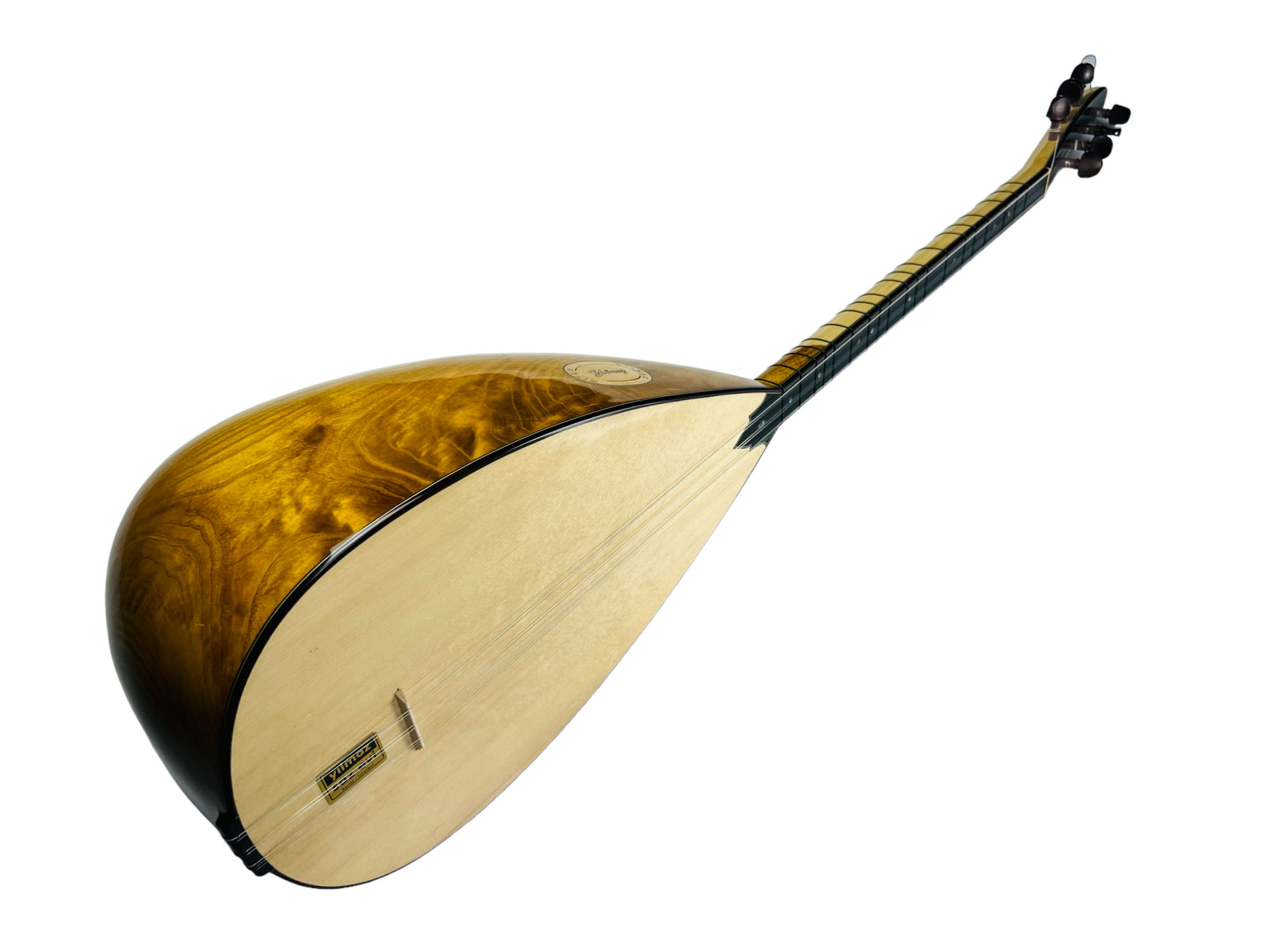 Oyma Dut Klavyeli Kısa Sap Bağlama