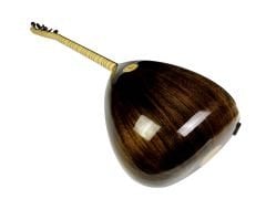 Afrika Cevizi Kanada Kapaklı Klavyeli Kısa Sap Bağlama