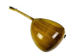 Oyma Dut Kanada Kapaklı Sedef Klavyeli Kısa Sap Bağlama