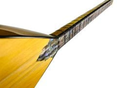 Oyma Dut Kanada Kapaklı Sedef Klavyeli Kısa Sap Bağlama